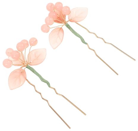 Ipetboom 2pezzi Forcine Cinesi in Di u Accessori Per Per Donne e Ragazze Per Chignon Hanfu e Speciali Dettagli in Vetro Intricati
