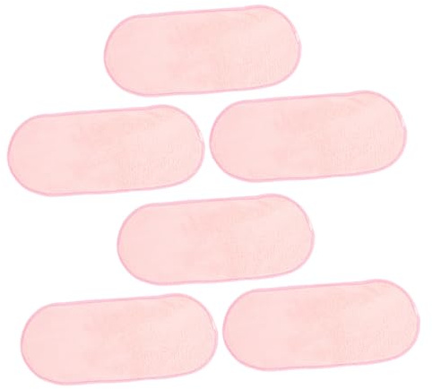 Cabilock 6pcs Portable Face Cloths for Washing Face Washable Makeup Remover Pads Ultra Soft Fleece for Camping Travel and Daily Skincare Routines