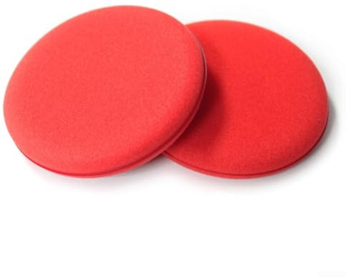 Aplicador de cera de espuma roja de 4 pulgadas adecuado para encerar y pulir vehículos