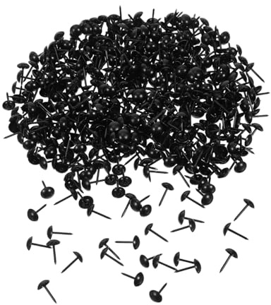 Mikikit Punaises Décoratives Noires Pour Rembourrage, Clous De Tapissier En Métal 13mm x 7mm, 500 Pièces, Pour Meubles Anciens, Canapés Et Chaises, Accessoires De Décoration Vintage