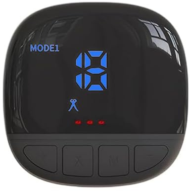 Profey Controlador, Entrenador Abdominal EMS, 10 Modos, 30 Niveles de Intensidad, Indicador de Consumo de Calorías, Batería Recargable Tipo C