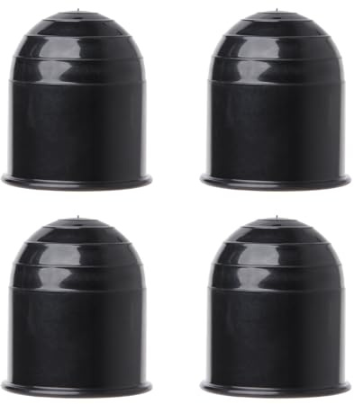 4 Pieces Trailer Hitch Protection Cap, Universal Tow Bar Cover Cap, Waterproof Dustproof Towball Sleeve Cap Suitable for Car Ball Hitch, Accessories Replacement for Boat Trailer Ball Head