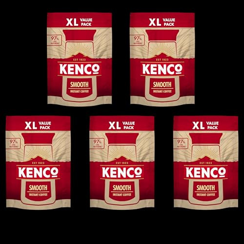 Kenco Smooth Instant Coffee Refill 300g (Pack of 5, Total 1.5kg)