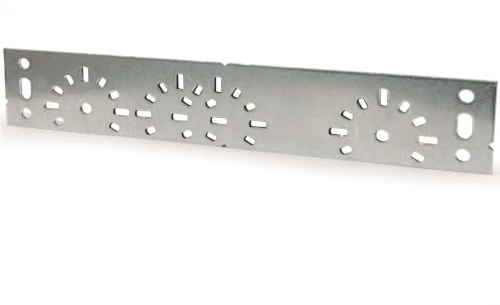Pipetec Montageplatte gerade mit 6 Schrauben, 73 mm, 80 mm, 100 mm, 153 mm | für Schraubfitting-, Steckfitting- und Pressfitting Wandwinkel