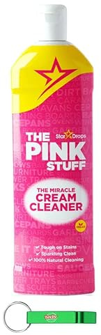 12x The Pink Stuff Cremereiniger/Reinigungscreme/Vielseitiger flüssiger Cremereiniger für harte Oberflächen 500ml + Beni Culinari Kostenloser Schlüsselanhänger