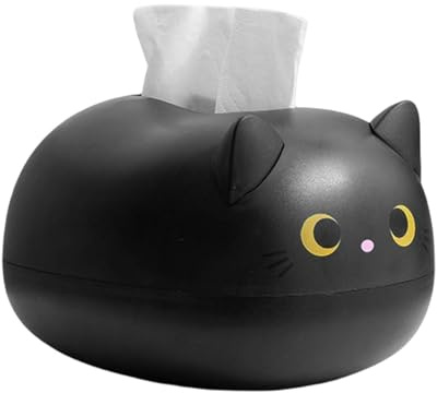 Cartoon-Katzen-Taschentuchspender – Dekoratives Taschentuchetui, Stilvolle | Serviettenbox Aus Abs-Material, Lustiger Behälter in Katzenform, Leicht Zugänglicher Papieraufbewahrungs-Organizer | Für Toil