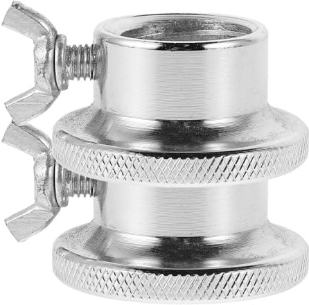 LABRIMP 2pcs Steel Barbell Collar Screw Clamps 2.8mm Diameter Anti-Slip Dumbbell Weight Lifting Bar Clamp Nuts Dual Safety Lock for Fitness Equipment