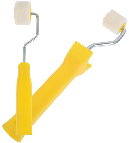 Ciieeo Set Mini Rulli per Pittura Fai da Te, Rullo Pennello Piccolo Manico, Kit Rullo di Vernice per Pareti, Soffitti e Mobili, per Superfici Strette e Decorazioni