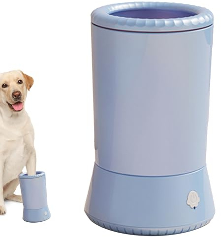 de patas de mascotas, limpiador portátil de patas de perro con cerdas de silicona suave, de pies a prueba de derrames para patas fangosas, máquina de limpieza suave para perros