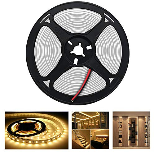 Arotelicht LED-remsa 300 lysdioder 5 m 5050SMD band remsa ljusslinga randig ljusslinga TV inomhus trappljus dekorativ lampa, varm vit, inte vattentät IP20, 12V, 60 LEDs/M