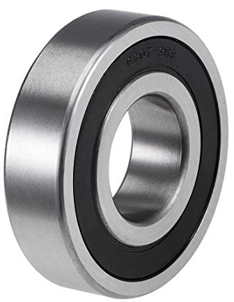 sourcing map Rillen Kugellager 6307-2RS Z2 Kohlenstoffstahl 35mm 80mm 21mm | Doppelt Geschirmt
