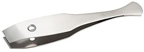 Herbertz Grätenpinzette - Grätenzange aus rostfreiem Edelstahl, zum Entfernen von Fischgräten oder Federkielresten bei Geflügel