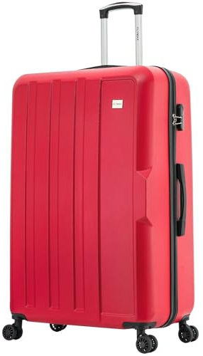 FLYMAX 24 Medium Suitcase 4 Wheel Lightweight Luggage Hard Shell ABS Travel Case Hold Check in Fits 15kg - 20kg Medium Size + 3 Digit Lock + Telescopic Handle 69 Litre Capacity