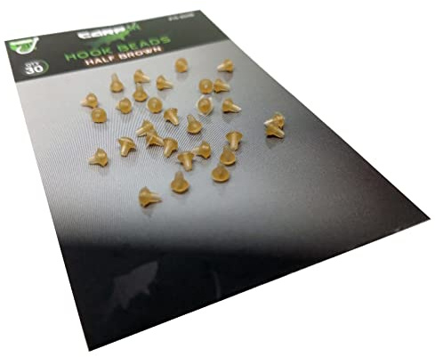 CARP ON - Paquete de 30 aparejos de terminales de gancho - Tapón para anillo o giro - Para hacer tus propios aparejos - Disponible en marrón (30 x marrón) [15-820B]