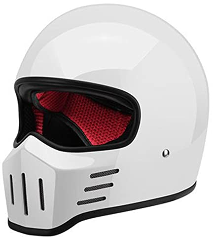 KEFFOR Retro-Integralhelm für Damen und Herren, Integralhelm für Motorrad-Lüftung, Vintage-Motorradhelm, ECE-geprüft, Motocross-Helm, offener Helm für ATV, UTV, Farbe: E, Größe: XXL = (63-64 cm))