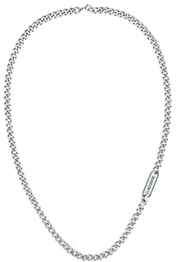 Lacoste Collier en Chaîne pour Homme Collection DISTRICT en Acier Inoxidable - 2040208