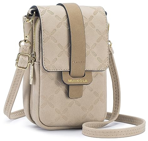 MUIIKOLA Small Phone Shoulder Bag，PU Leather Women's Cross body Bags Handbag with Card Slots, with Adjustable Wide Strap，Versatile Crossbody Bags for Women with Multiple Pockets