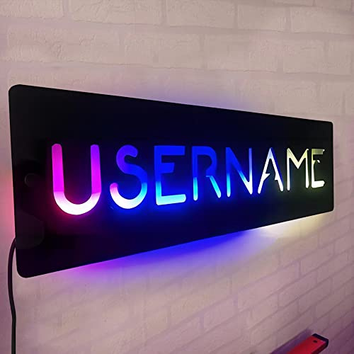 Individuelles Gamer-Tag-Neonschild, personalisiertes LED-Gaming-Neonschild für Spielzimmer, Wanddekoration für Männer, Teenager, Jungen, Mädchen, Schlafzimmer, Spielzimmer, Dekoration,