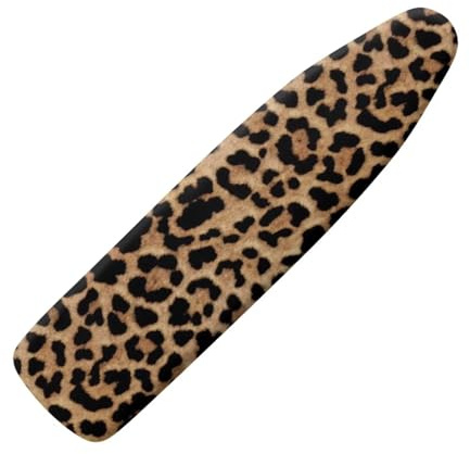 KUIFORTI Copriasse da stiro con stampa leopardata, pieghevole, protezione termica e resistente alle macchie, con bordo elastico