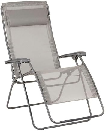 Lafuma MOBILIER - Zero-Gravity-Relaxliege-Garten XL - Rsxa Clip XL - Batyline® Iso - Grau Terre LFM2057_8556-5 Jahre Garantie