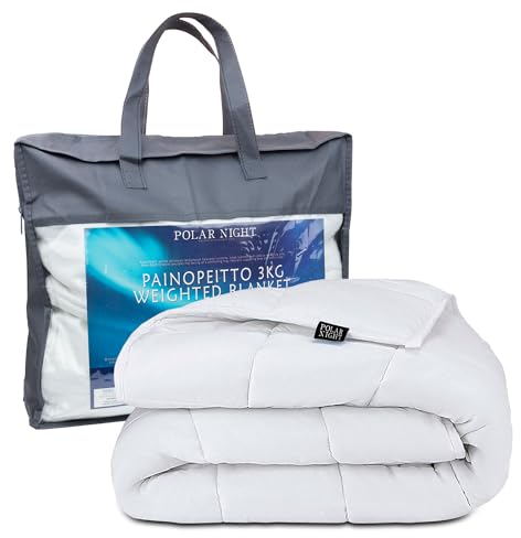 Polar Night Coperta Ponderata per Adulti 135 x 200 cm, 9 kg - Coperta Pesante con Perline di Vetro, 100% Cotone, Standard Oeko-Tex® 100 – Coperta Appesantita Traspirante, Weighted Blanket