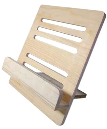 CIMAXIC Portable Wooden Music Stand for Sheet Music Foldable Tabletop Score Holder for Home and Travel