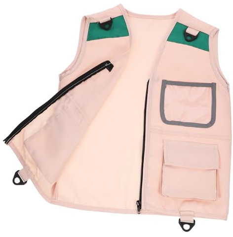 GLSTOY Junge Mädchen Explorer Weste Für Rollenspiel Verstellbare Cosplay Weste Mit Taschen Für Outdoor-Abenteuer Und Bühnenauftritte Für Kleine Entdecker