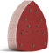 Aucenix 40PCS Mouse Sanding Pads: 11 Holes Detail Sander Paper for Mouse Sander - Triangle Sanding Sheets Sandpaper Hook and Loop Assorted 40/60/80/120/180/240/400/600 Grits for Metal Wall Wood Car