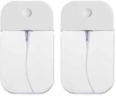 SGERUFZ 2 Pcs Flacon Vide Réutilisable Mini Spray Fines Brumes pour Parfum, Soins du Corps, Cosmétiques (38ml) (Petit)