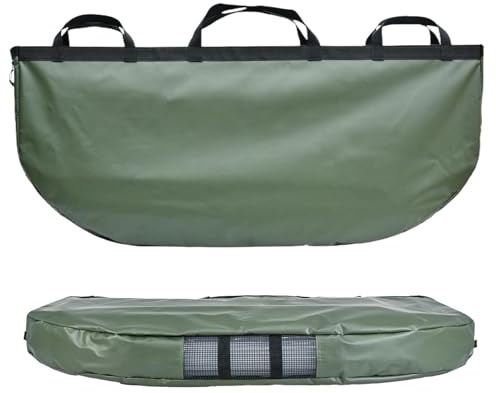 Fiskväska – fiskekylväska med kapacitet, återanvändbara sporttillbehör, vattentät basbehållare för saltvattenfiske, Armégrönt, Refer to description, Unisex