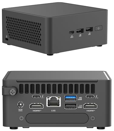 WEELIAO NUC 15 Pro Mini PC (NUC15CRHC7) Intel Core 7 240H, jusqu'à 96 Go DDR5, carte graphique Intel, Wi-Fi 7, Bluetooth 5.4, PCIe Gen5 SSD, ordinateur de bureau compact AI (barébone, pas de RAM, SSD
