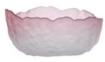 Bol en verre pour salade, bonbons, fruits, bol décoratif, plat rose, 12,4 cm