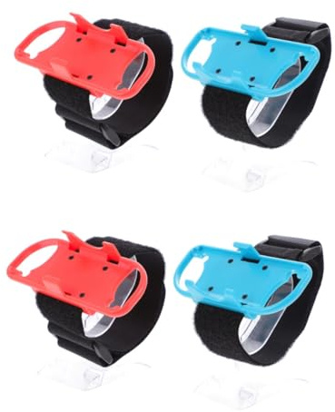 NUOBESTY 4 pièces Bracelet de Poignet Réglable pour Manette Switch Bande Élastique Pratique pour Contrôleur de Jeu Compatible avec Ns Lot