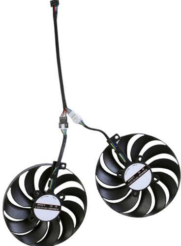 ZEPFJHE Ventilador de refrigeración GPU FDC10U12S9-C de 95 x 95 mm para tarjetas gráficas RX5500XT con conexión de 5 pines, ventilador de tarjeta gráfica de fácil instalación