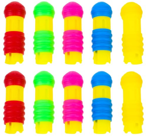 VILLFUL 10 Stück Teiliges Farbige Kreidehalter aus Kunststoff Bruchsicher und Wiederverwendbar Staubfreie Tafelkreide Clips für Lehrer und Klassenzimmer Leicht und Praktisch für Sauberes