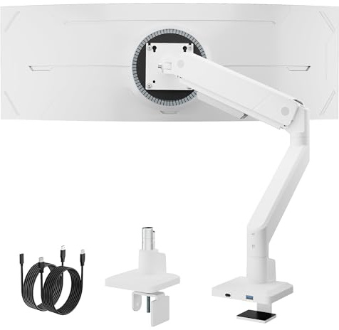 monTEK Monitor Halterung, Weiß, 45 43 40 34 32 27 24 22 19 17 Zoll