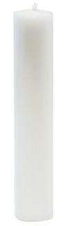 Cereria Di Giorgio - Candela Cilindrica - Diametro 8 cm Altezza 40 cm - Colore Bianco Cloud - Lunga durata