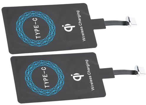 LICAEVEY Adattatore per Caricabatterie Wireless di Tipo C Design di Piccole Dimensioni per Telefono Cellulare di Tipo C Ricarica Wireless per Telefono Cellulare Universale