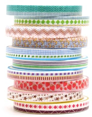 Songdao 10 rouleaux Washi Tape Set, Masking Tape Scrapbooking Ruban Adhésif Décoratif pour Arts, Bullet Journal, Bricolage, Emballage