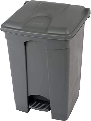 Chabrias Ltd 80 Litre Grey Step-On Waste Bin for Kitchen, Office, Medical, Clinical – Recycling Trash Can for Indoor/Outdoor, Home & Commercial Waste Disposal