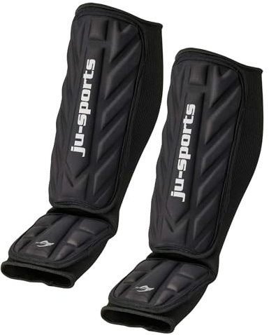 Ju-Sports Spann-/ Schienbeinschoner V-Shape C19 - Baumwolle I Robuster Schienbeinschutz für Kampfsportarten, MMA, Kickboxen, Muay Thai