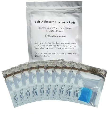 Global Care Market Elektroden-Gel-Pads für Schnarchstopp-Uhr, Anti-Schnarch-Armbänder, 10 Paar Packung