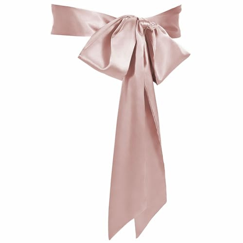 JasGood Damen Schärpe Kleid Gürtel für Hochzeit Party Lange Schärpe Brautgürtel für besondere Anlässe, Rosa