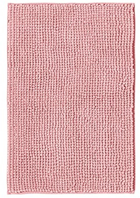 Decomira Badmatta halkfri av mjuk Chenille | Superabsorberande och maskintvättbar | Kan kombineras som badmatta set | För badrum, dusch, badkar eller som wc matta | Rosa - 50x80 cm