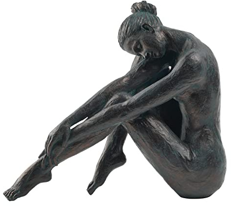Guichifun Yoga Dancer Statue Home Decoration - Resin Bronze Sculpture Modern Creative Home Garden Statue Handicrafts Art Ware Home Décor Office Room or Outdoor Garden Gifts 16.3 x 7.15 x 13.9 Inch