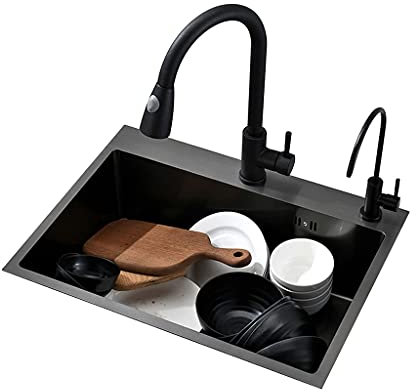 Lavello da Cucina Lavello Lavello Nano Lavello Fatto a Mano Lavello per Lavastoviglie Lavello in Acciaio Inossidabile 304 Lavello Singolo Sottopiano per Balconi della Cucina Domestica