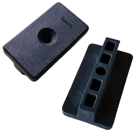 GUTERTOP 200 Stück 6 mm WPC/BPC Dielen Clips für und Flurmöbel, Polyamid & Glasfasermaterial, Dielen Versteckte Befestigung Abstandshalter Clip