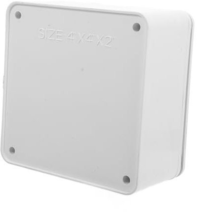 Angoily Boîte Électrique Étanche Pvc 100x100x50 Mm Boîtier De Jonction Extérieur Protection Pluie Poussière Pour Installation Électrique Extérieure Usage Jardin Et Piscine
