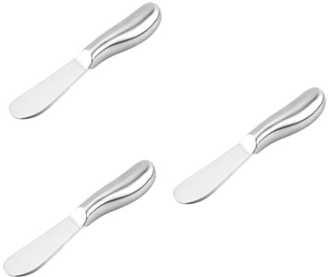 TOPBATHY 3St Sahnemesser küchengadget küche gadget kuchen messer Butter spreader kitchen utensils Buttermesser aus Edelstahl Butterstreuer Marmeladenverteiler Butterstreicher aus Edelstahl