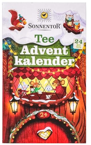 Sonnentor Tee Adventkalender, 24 Aufgussbeutel, Mäuse, 38,9g